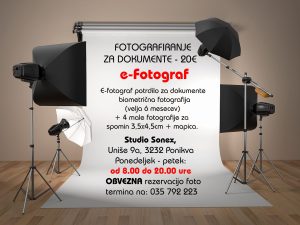 FOTOGRAFIRANJE ZA DOKUMENTE e-Fotograf na PONIKVI- 700
