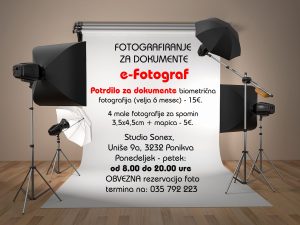 FOTOGRAFIRANJE ZA DOKUMENTE e-Fotograf na PONIKVI- 700